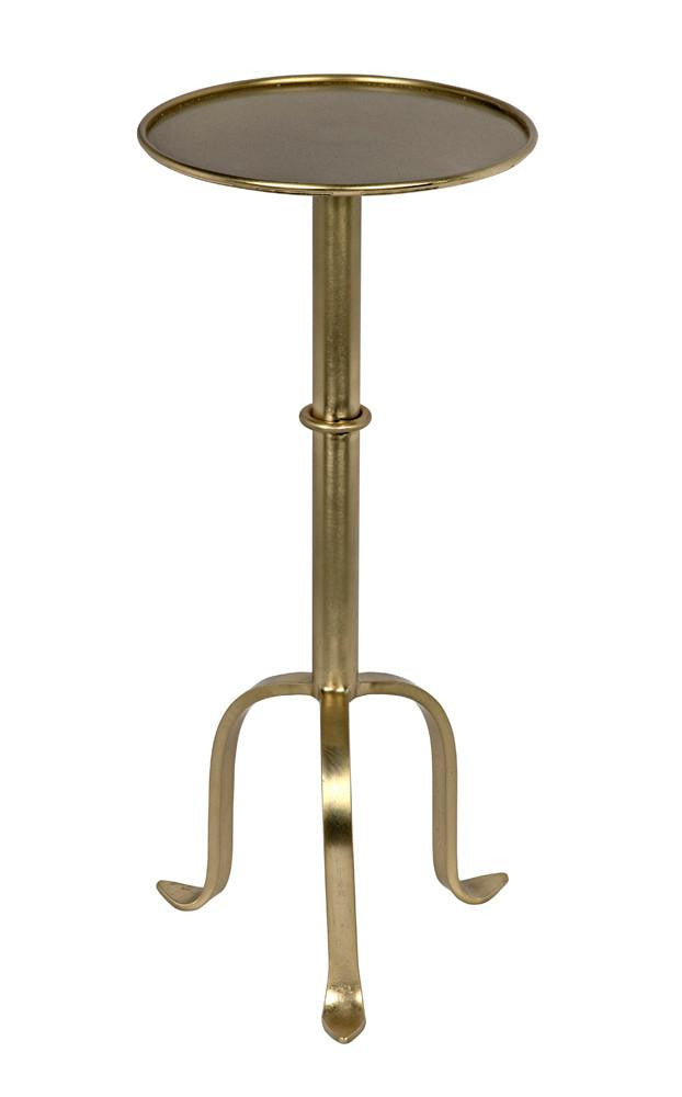 Noir Tini Side Table, Antique Brass, 24"H (GTAB303MB YUU6013PQ9)