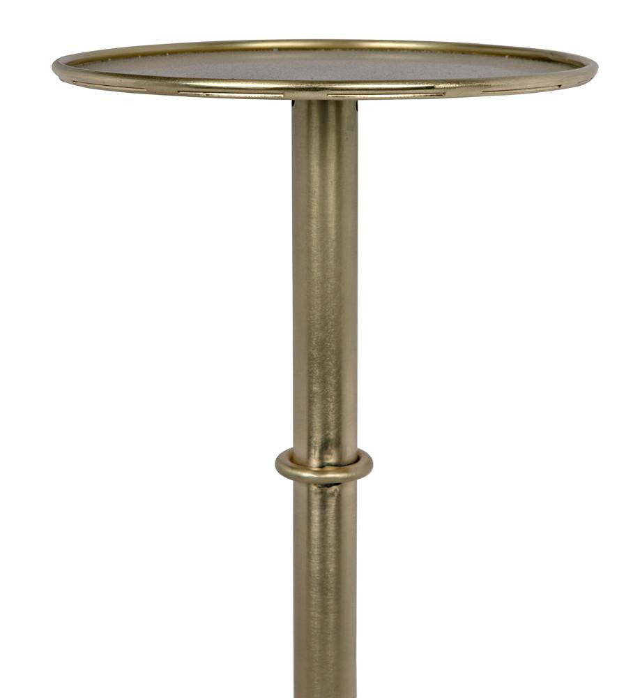 Noir Tini Side Table, Antique Brass, 24"H (GTAB303MB YUU6013PQ9)