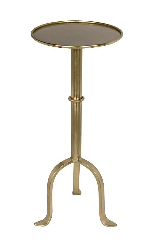 Noir Tini Side Table, Antique Brass, 24"H (GTAB303MB YUU6013PQ9)
