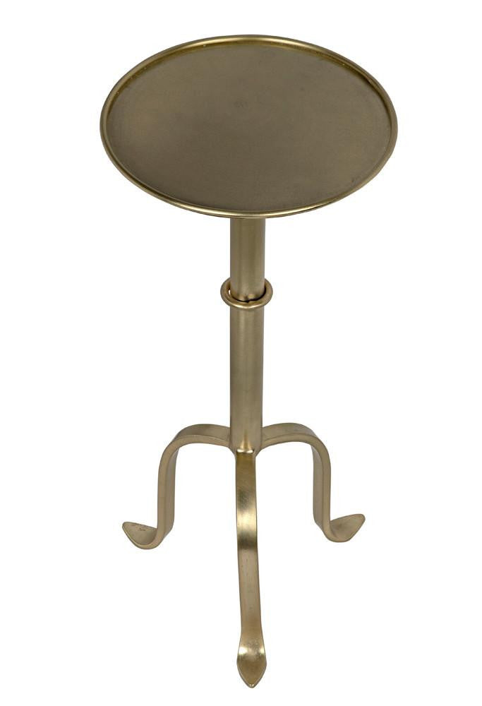 Noir Tini Side Table, Antique Brass, 24"H (GTAB303MB YUU6013PQ9)