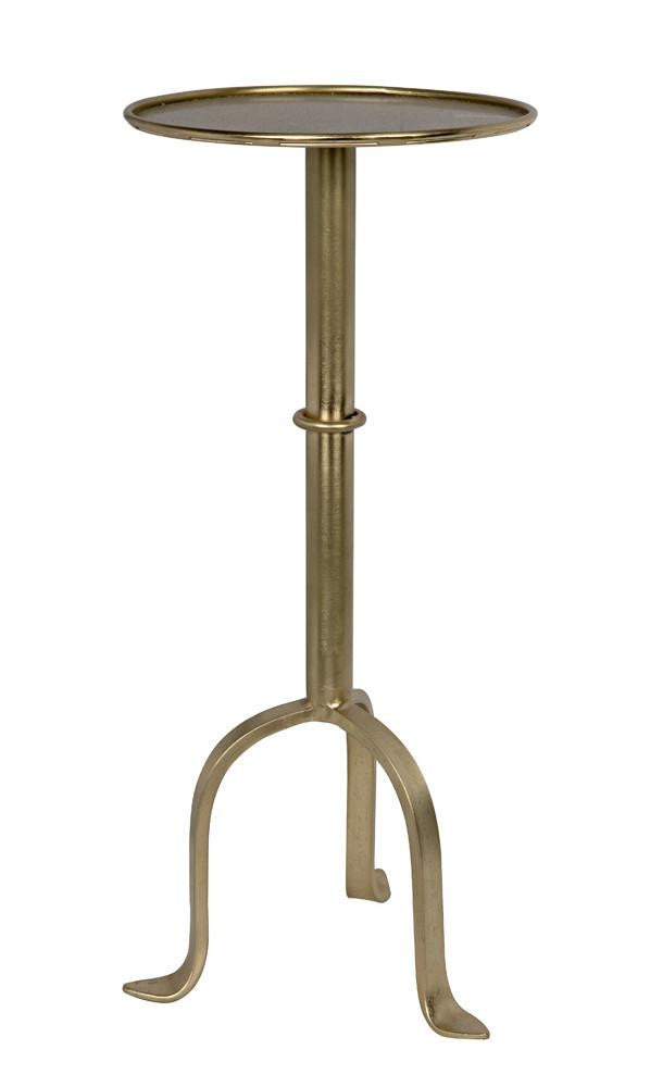 Noir Tini Side Table, Antique Brass, 24"H (GTAB303MB YUU6013PQ9)