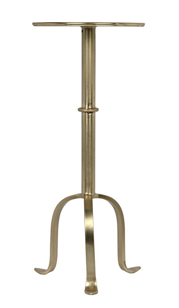Noir Tini Side Table, Antique Brass, 24"H (GTAB303MB YUU6013PQ9)