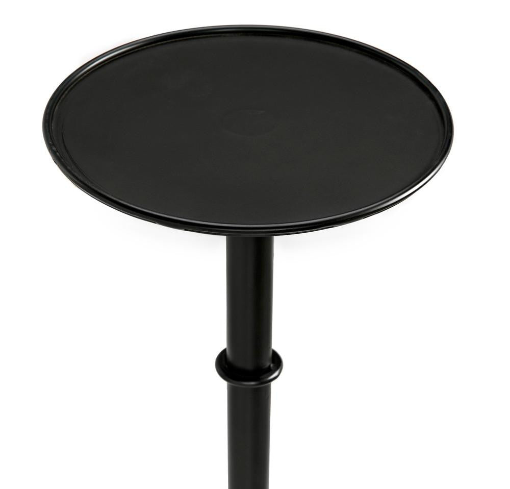 Noir Tini Side Table, Matte Black, 24"H (GTAB303MTB YUU6013PQ7)