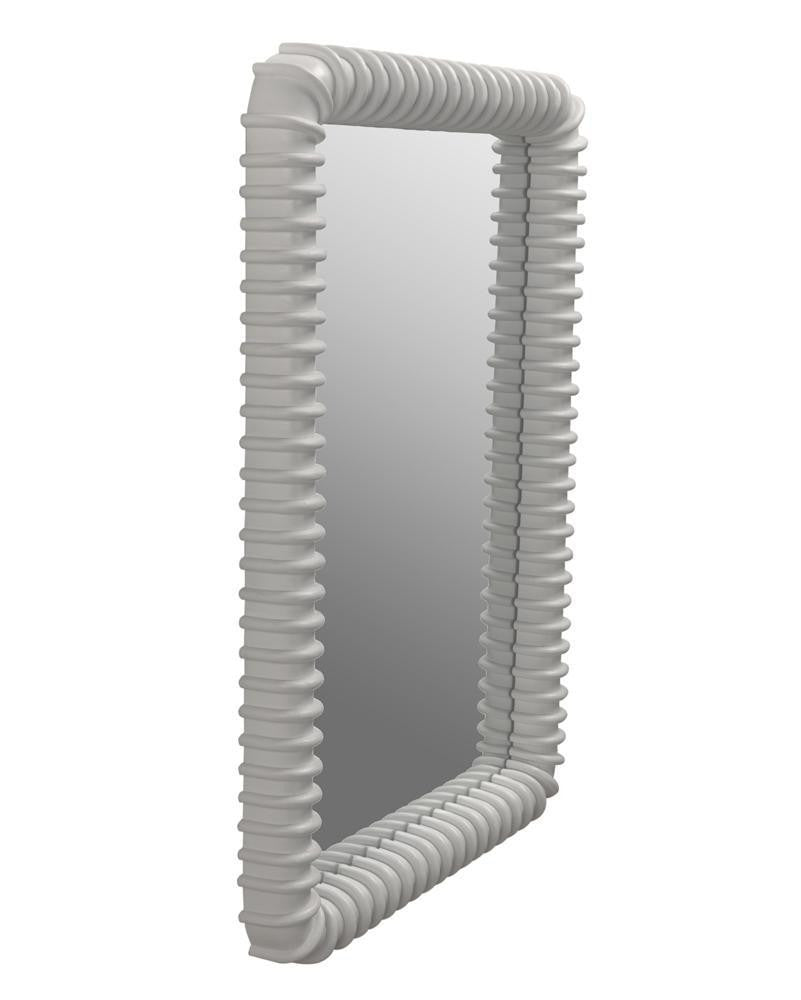 Noir Toshi Mirror Solid White GMIR148SW
