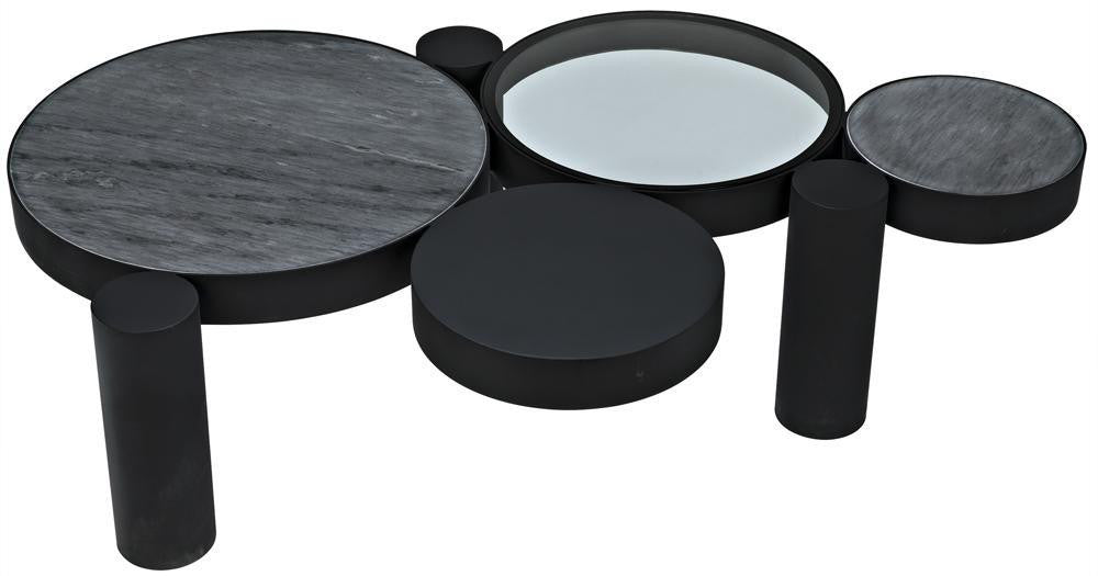 Noir Trypo Coffee Table Matte Black