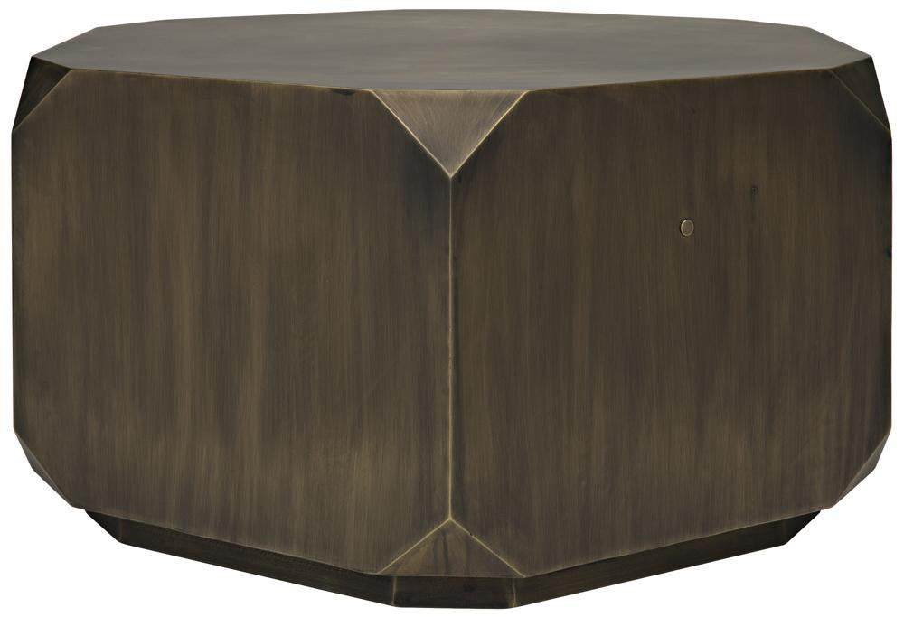 Noir Tytus Coffee Table Aged Brass