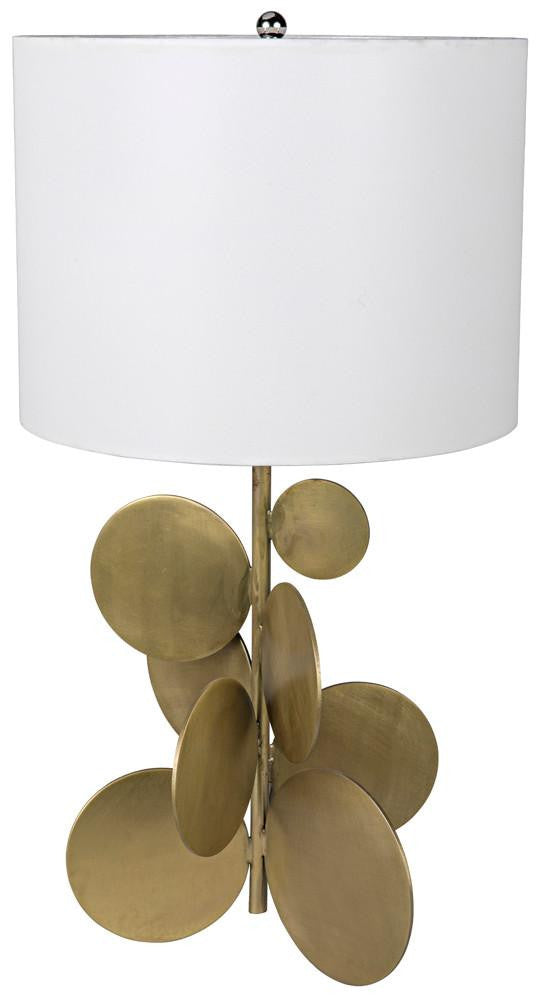 Noir Vadim Table Lamp Antique Brass