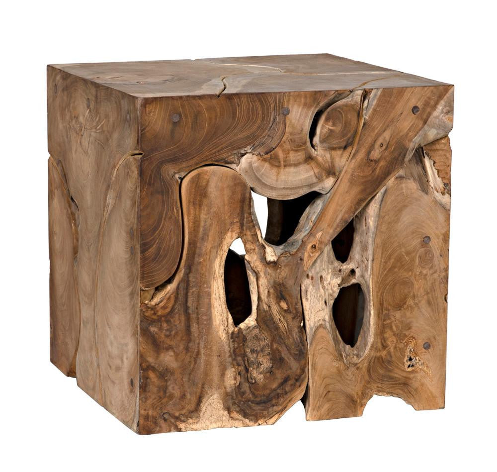 Noir Vert Side Table Natural