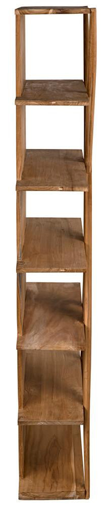 Noir Vetra Bookcase, Natural, 84.5"H (GBCS228T YUU6013LU4)