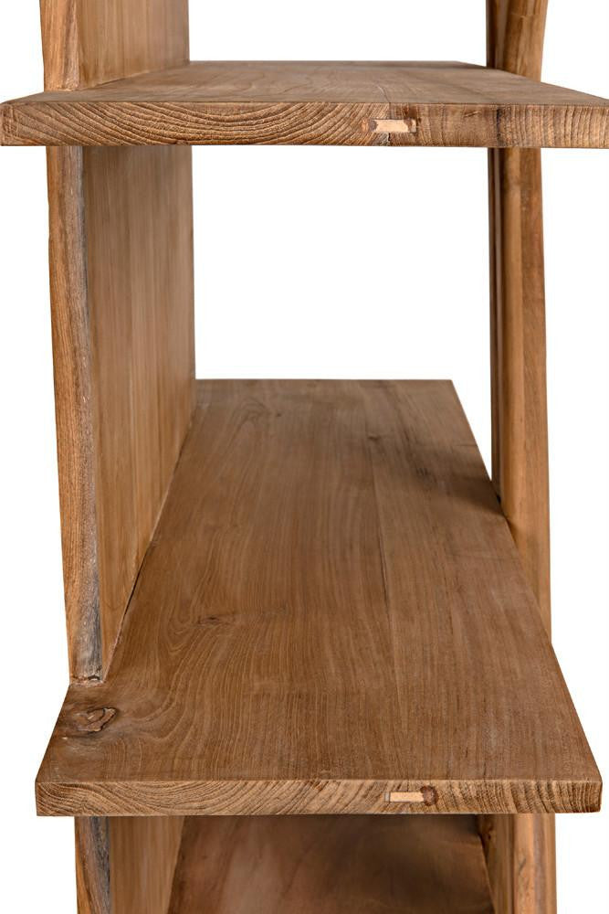 Noir Vetra Bookcase, Natural, 84.5"H (GBCS228T YUU6013LU4)