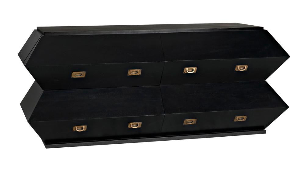 Noir Vico Dresser Hand-Rubbed Black