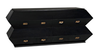 Noir Vico Dresser Hand-Rubbed Black