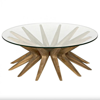 Noir Waldo Coffee Table Clear Coat Flat