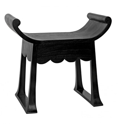 Noir Wey Stool Black Charcoal