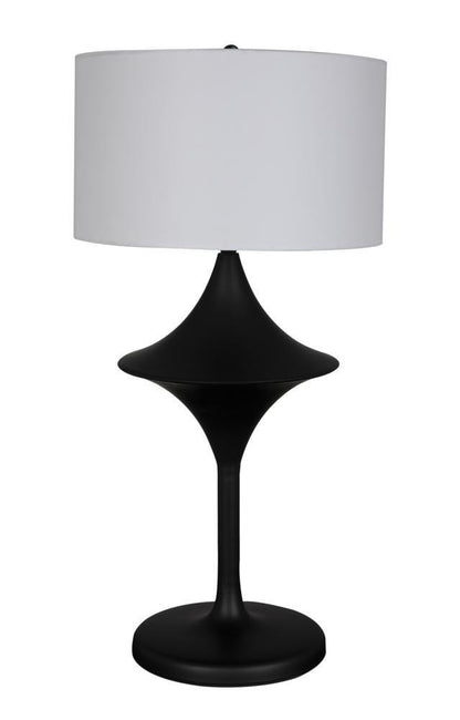 Noir Wilder Lamp With Shade Matte Black