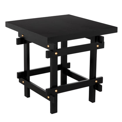 Noir Yokosuka Side Table Hand Rubbed Black