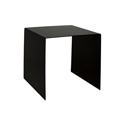 Noir Yves Side Table, Matte Black, 18"H (GTAB815MTB-M YUU6013PQR)