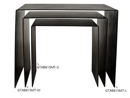 Noir Yves Side Table, Matte Black, 18"H (GTAB815MTB-M YUU6013PQR)