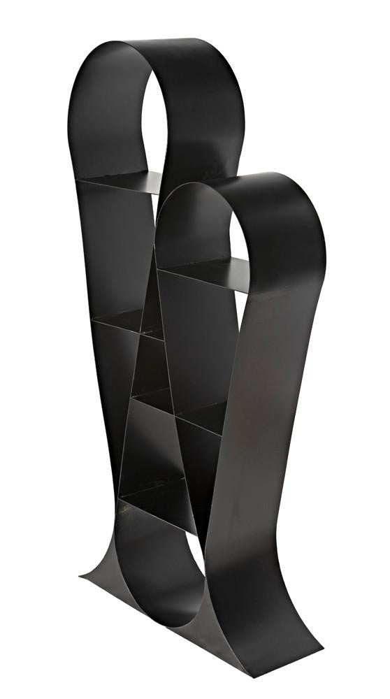 Noir Zaha Bookcase