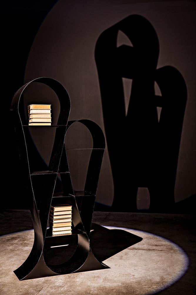 Noir Zaha Bookcase