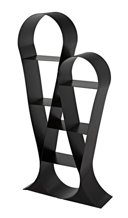 Noir Zaha Bookcase