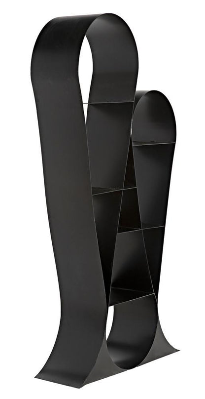 Noir Zaha Bookcase