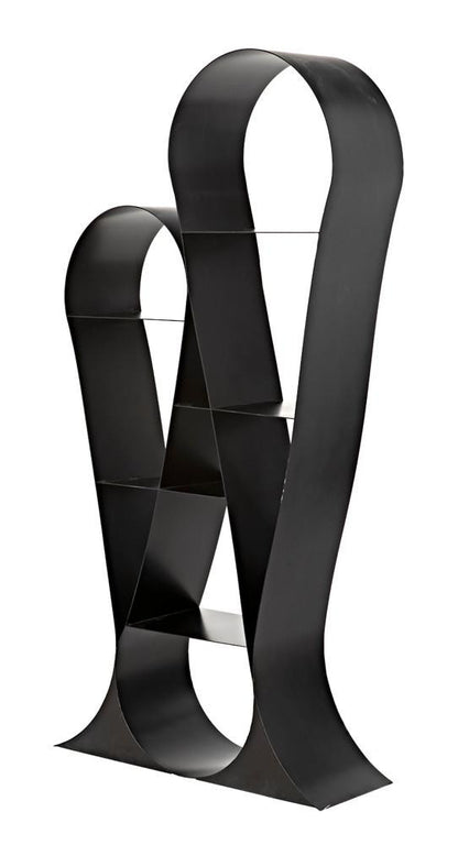 Noir Zaha Bookcase