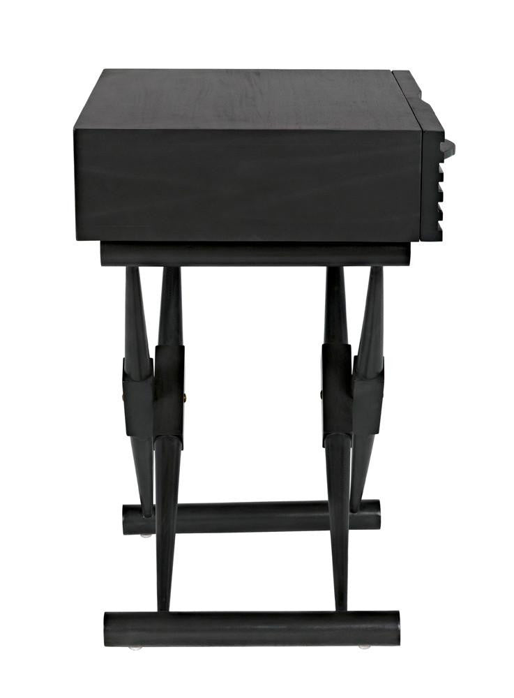 Noir Zanta Side Table, 1-Drawer, Pale, 28"H (GTAB671P YUU6013PQU)