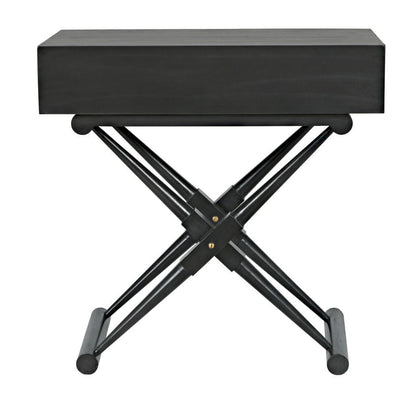 Noir Zanta Side Table, 1-Drawer, Pale, 28"H (GTAB671P YUU6013PQU)