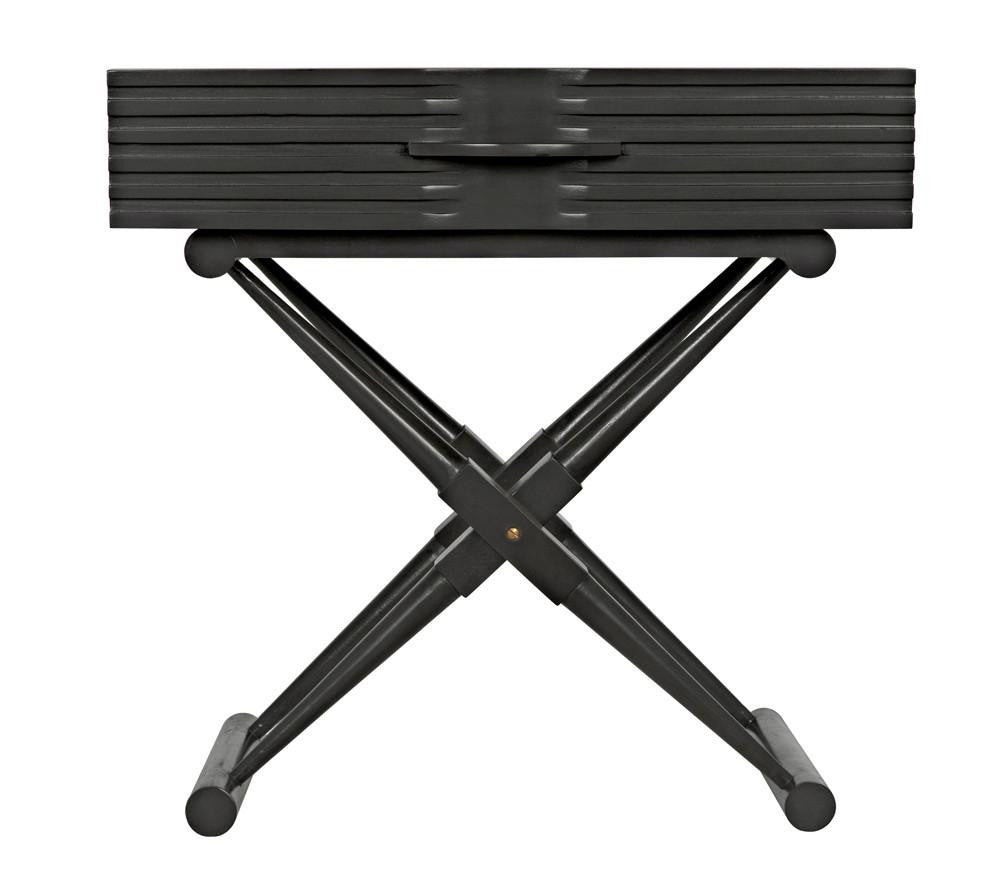 Noir Zanta Side Table, 1-Drawer, Pale, 28"H (GTAB671P YUU6013PQU)