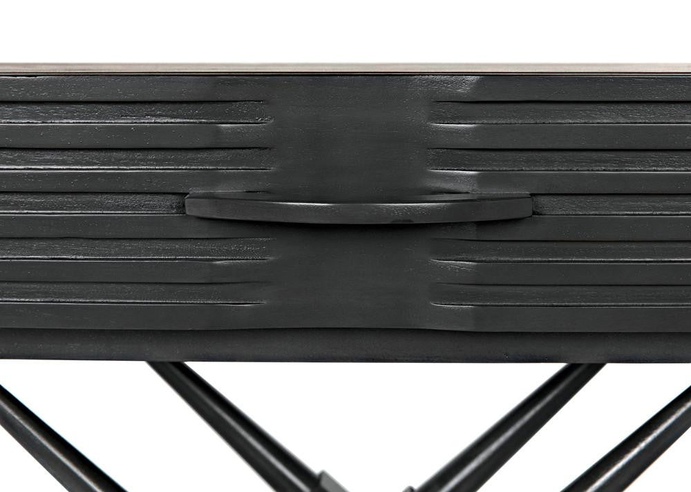 Noir Zanta Side Table, 1-Drawer, Pale, 28"H (GTAB671P YUU6013PQU)