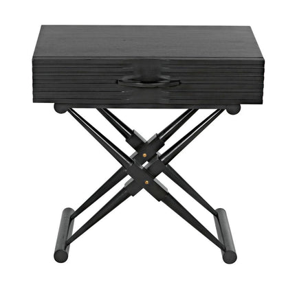 Noir Zanta Side Table, 1-Drawer, Pale, 28"H (GTAB671P YUU6013PQU)