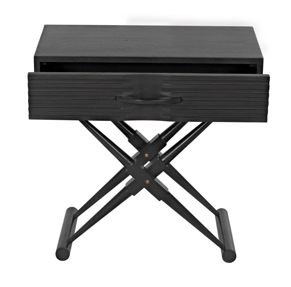 Noir Zanta Side Table, 1-Drawer, Pale, 28"H (GTAB671P YUU6013PQU)