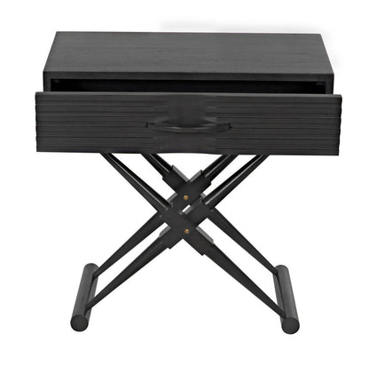 Noir Zanta Side Table, 1-Drawer, Pale, 28"H (GTAB671P YUU6013PQU)