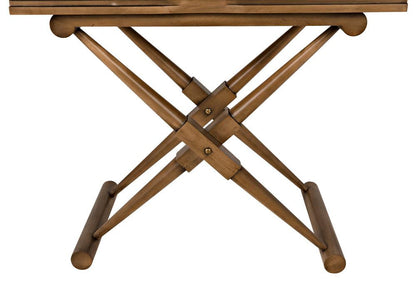 Noir Zanta Side Table, 1-Drawer, Saddle Brown, 28"H (GTAB671SB YUU6013PQV)