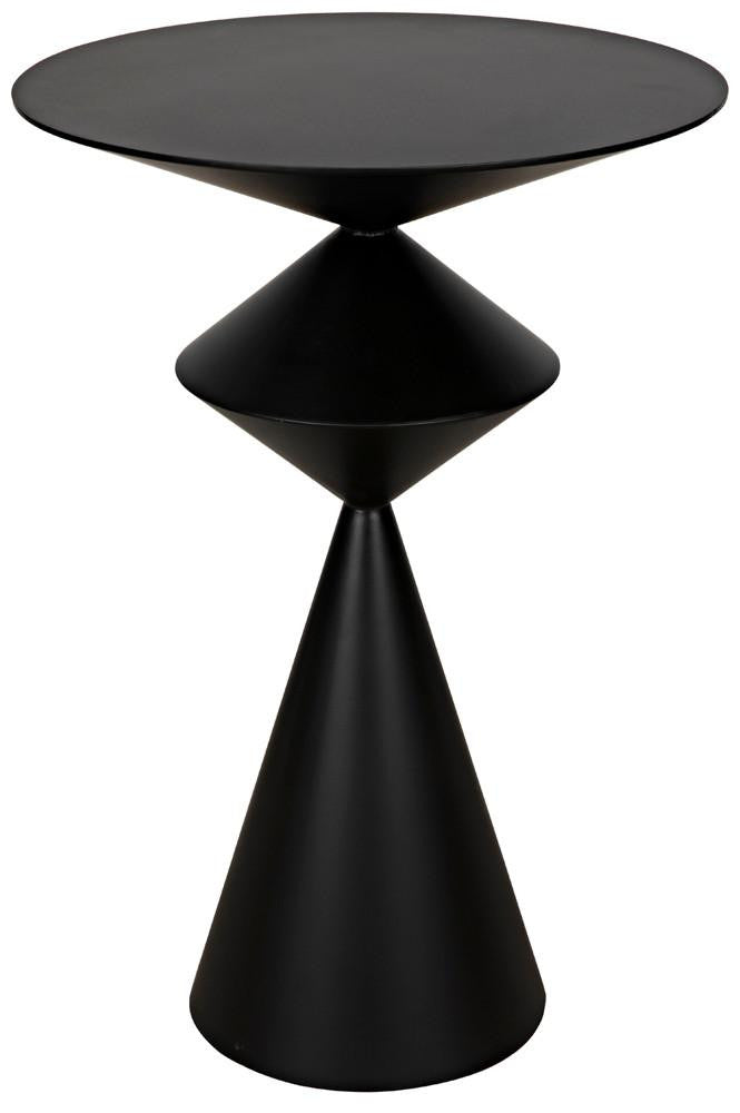 Noir Zasa Side Table Matte Black