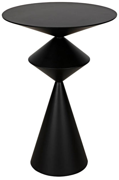 Noir Zasa Side Table Matte Black