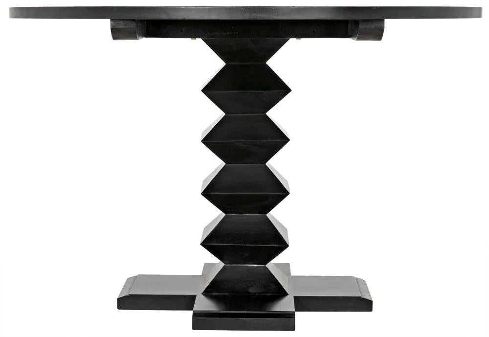 Noir Zig-Zag Dining Table
