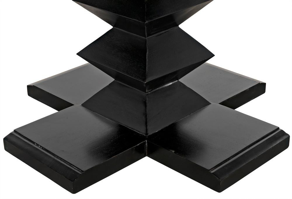 Noir Zig-Zag Dining Table
