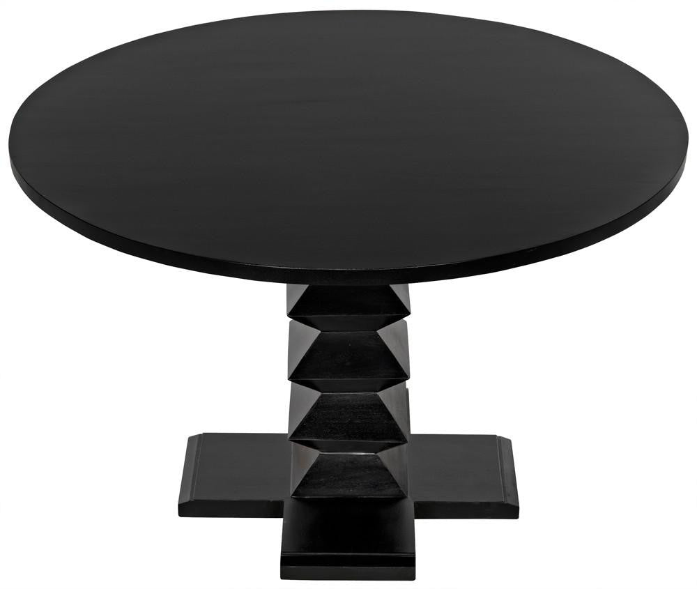 Noir Zig-Zag Dining Table