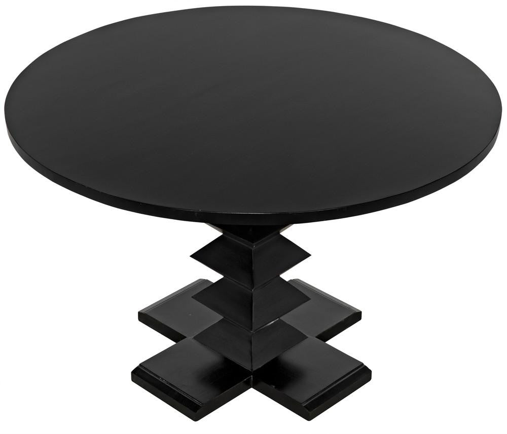 Noir Zig-Zag Dining Table