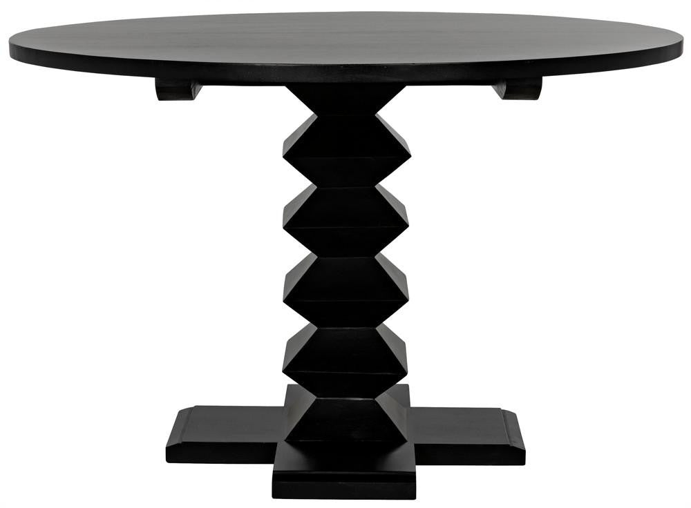 Noir Zig-Zag Dining Table