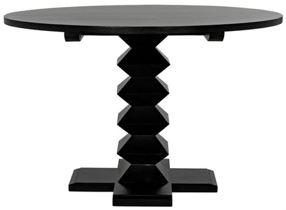 Noir Zig-Zag Dining Table