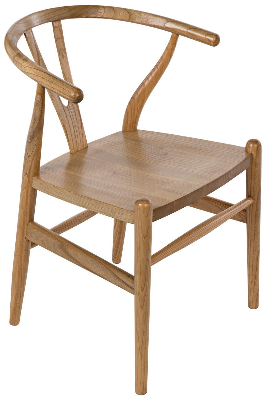 Noir Zola Dining Chair, Natural, 29"H (AE-13N YUU6013KUC)