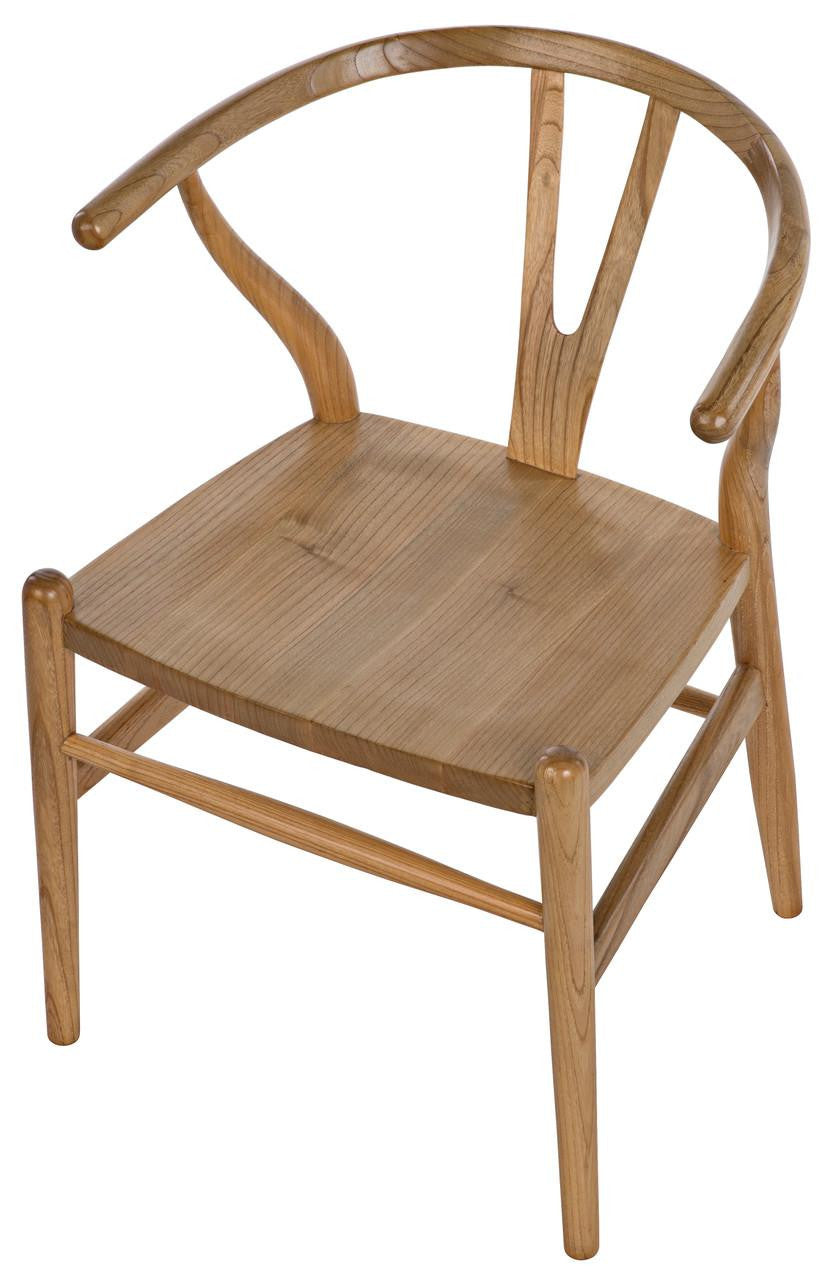 Noir Zola Dining Chair, Natural, 29"H (AE-13N YUU6013KUC)