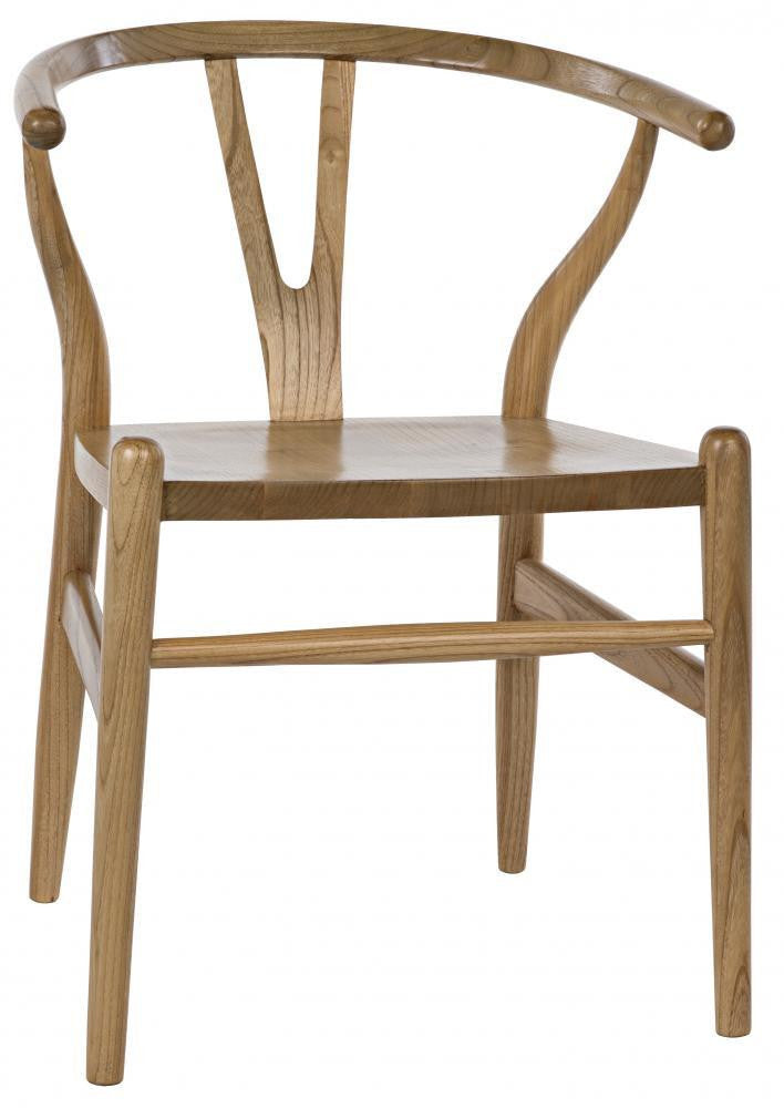 Noir Zola Dining Chair Natural