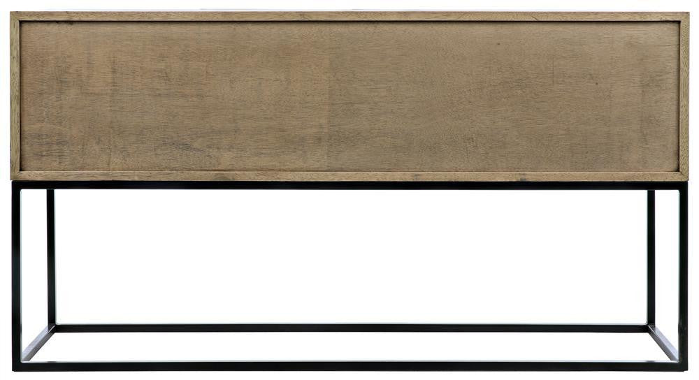 Noir Zurich Console Bleached Walnut