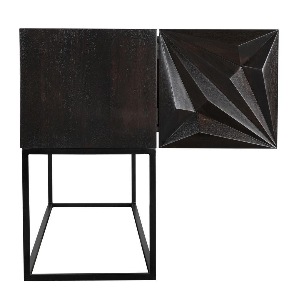 Noir Zurich Console Ebony Walnut