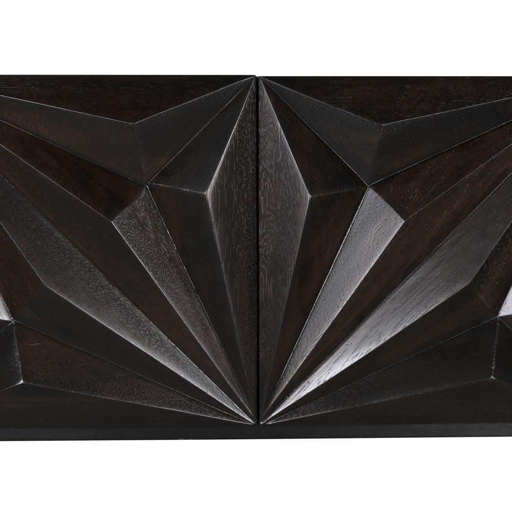 Noir Zurich Console Ebony Walnut