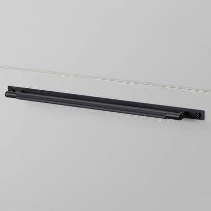 Pull Bar - Linear Plate, Large, Black